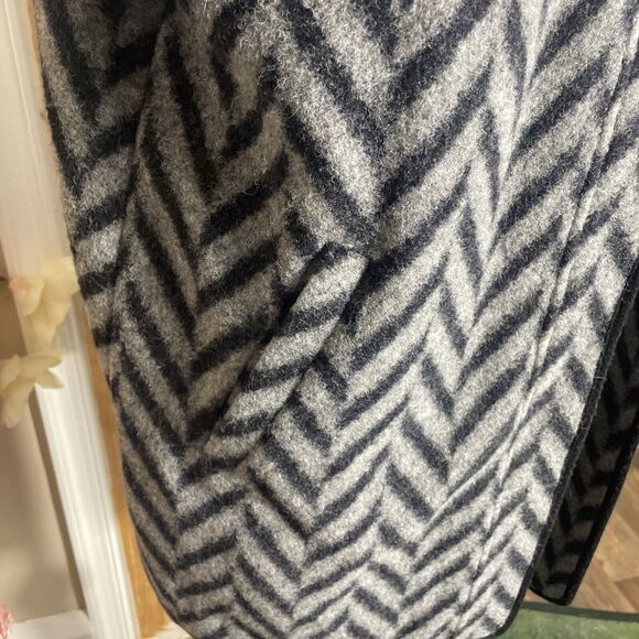 Talbots Womens Wool Blend Cardigan Sweater Medium Front Zipper Gray Long Sleeves - Picture 4 of 8